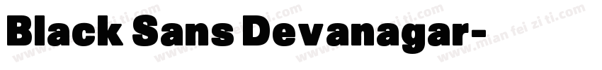 Black Sans Devanagar字体转换